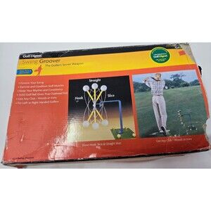 Golf Digest Swing Groover Training Aid Hook Slice Straight Golf Practice Trainer